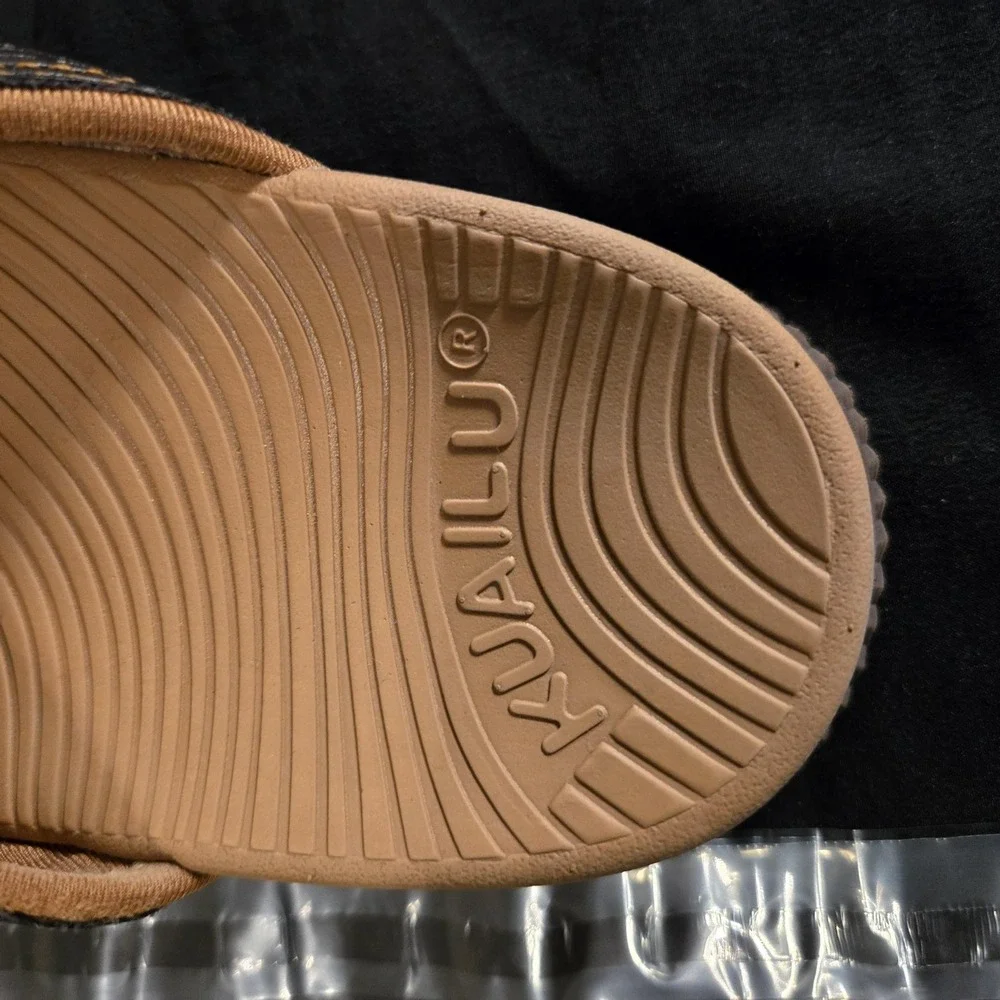 KUAiLU Sandals Mens Size 7 Brown Thong Adjustable Strap Casual Summer Comfort‎